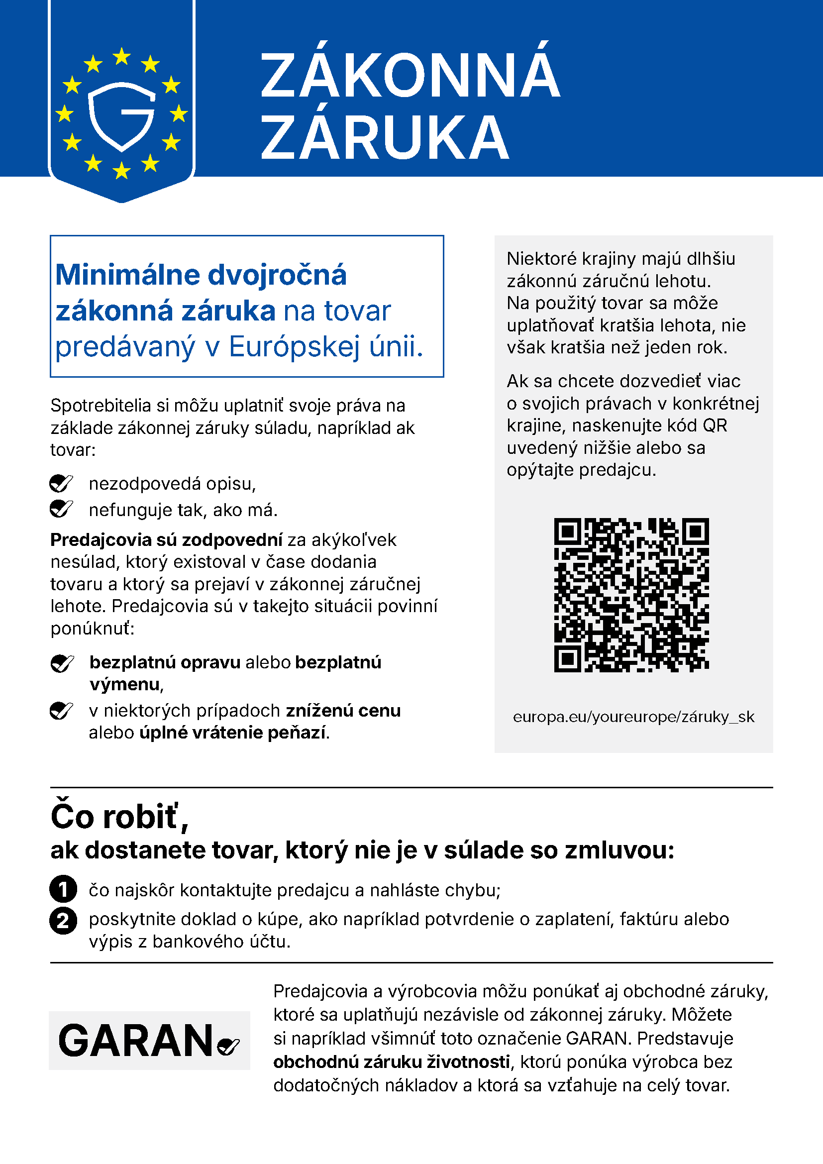 Harmonisierte EU-Mitteilung zum gesetzlichen Gewährleistungsrecht