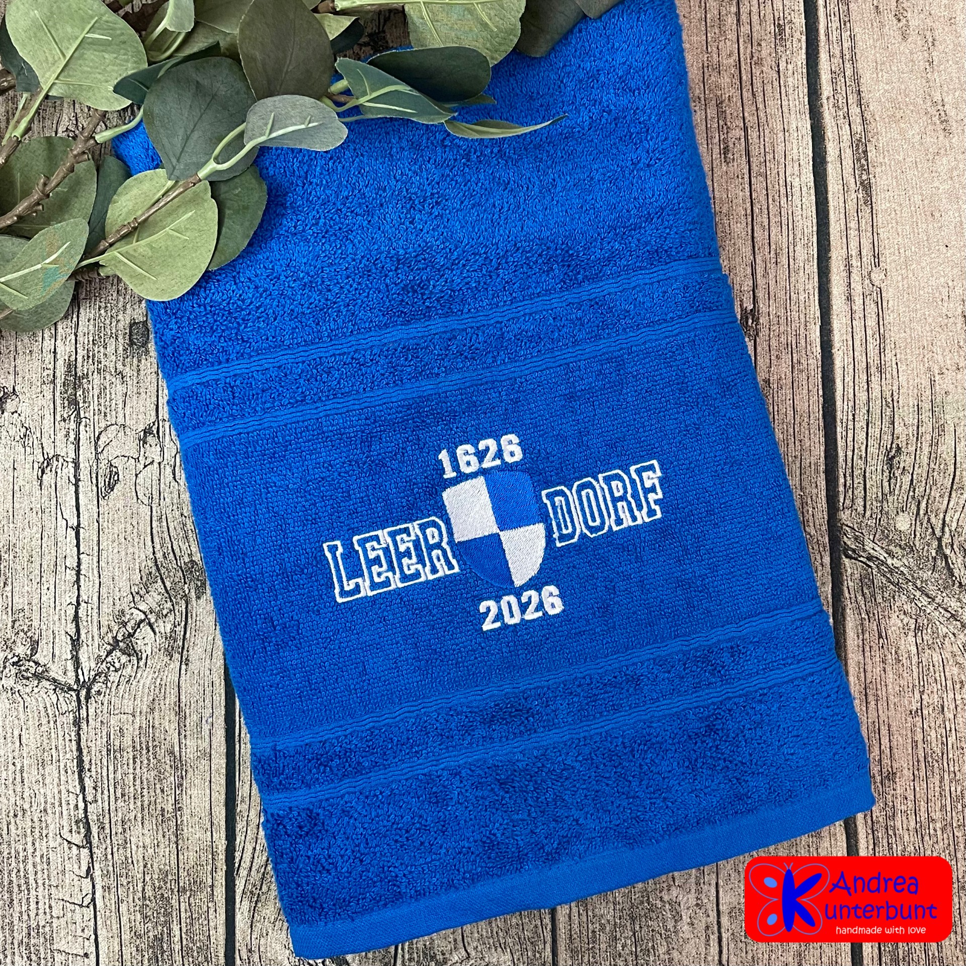 Duschtuch Leer-Dorf royal blau