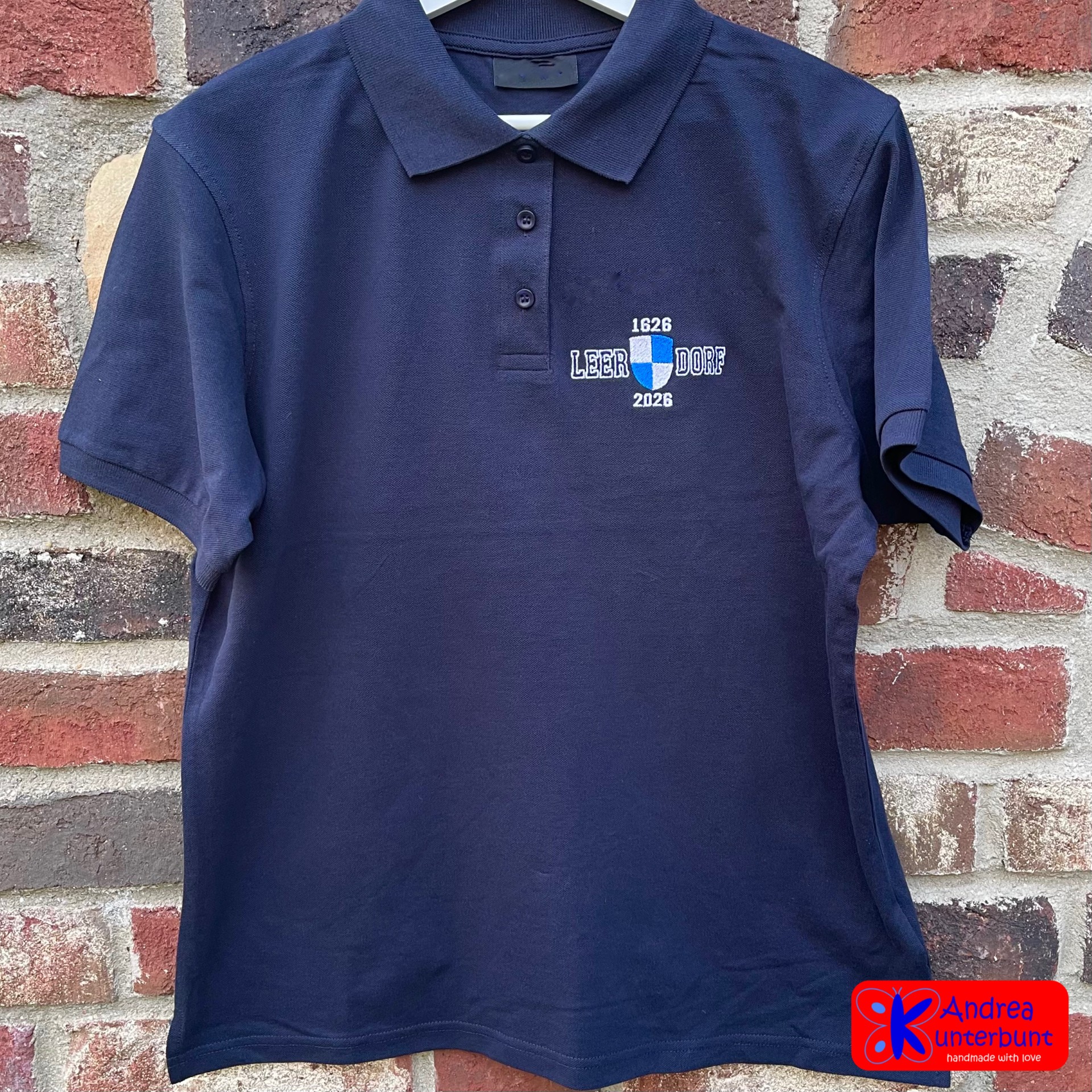 Polo-Shirt Damen Leer-Dorf Navy 