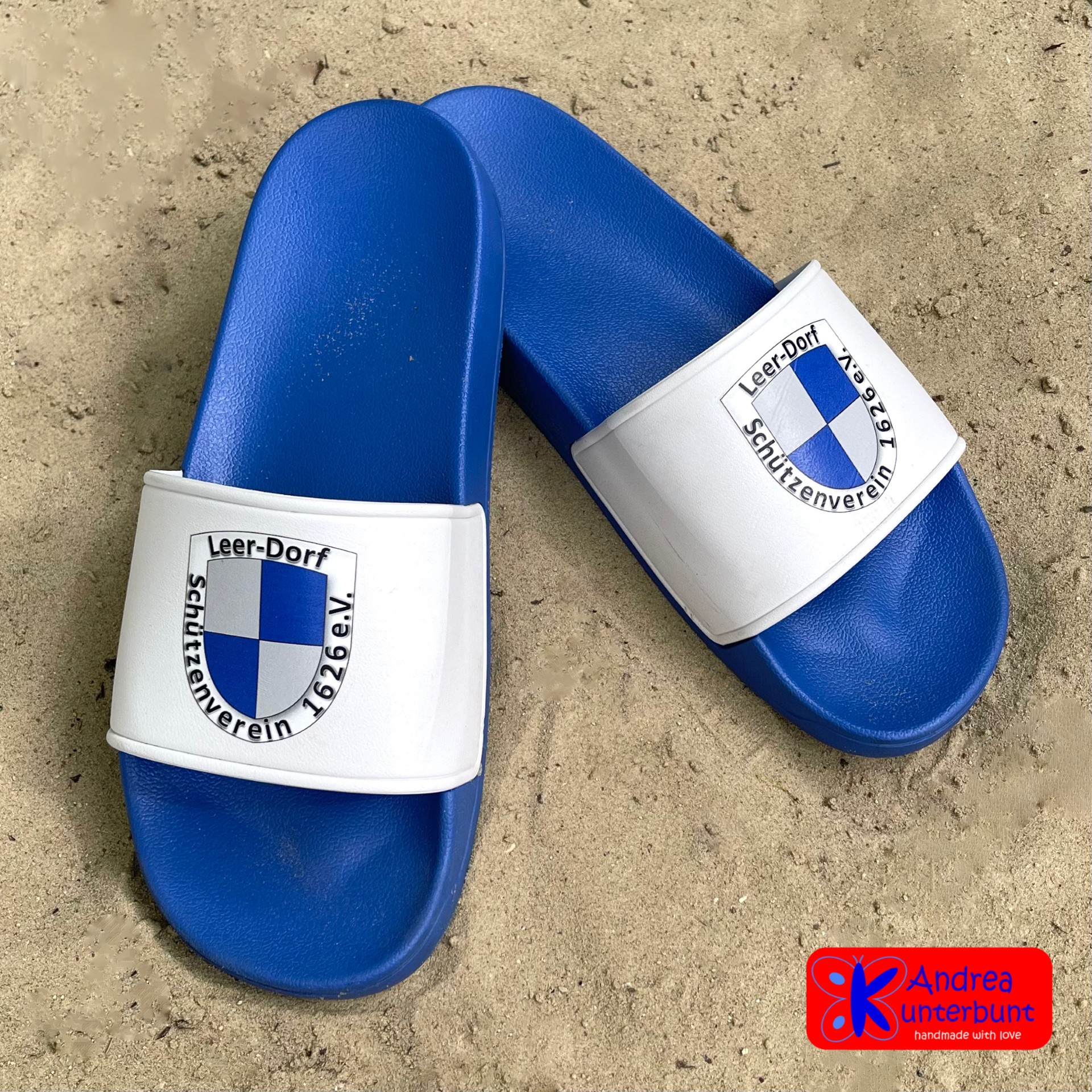 Badelatschen Leer-Dorf Royal Blau 