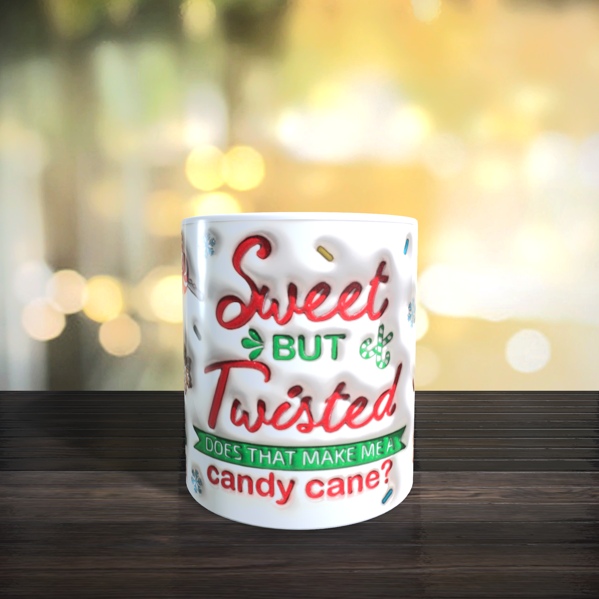 Weihnachtstasse 3D "Sweet but twisted 2" 